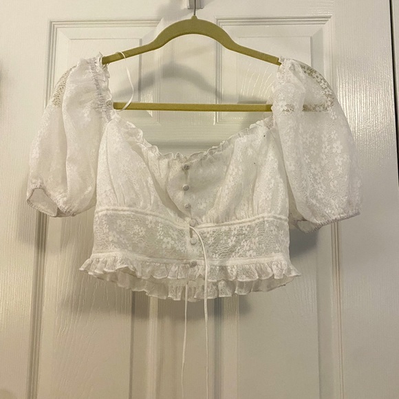 Grey Bandit Loving You White Top - Picture 3 of 4